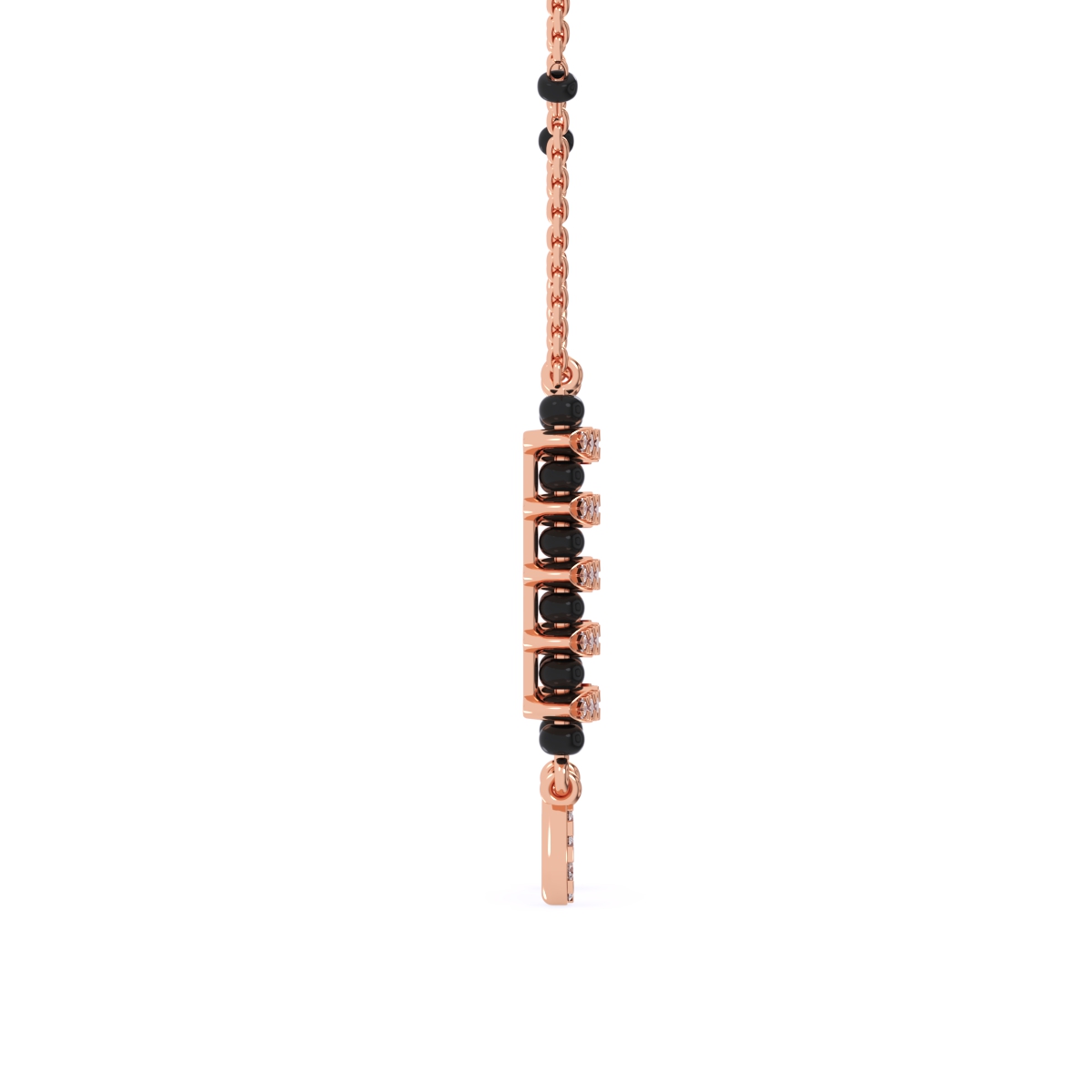 Charming Round Cluster Diamond Mangalsutra
